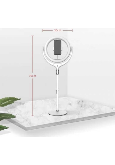 Lexroo F-537 30 Cm Işıklı Telefon Tutucu Ring Light - Siyah