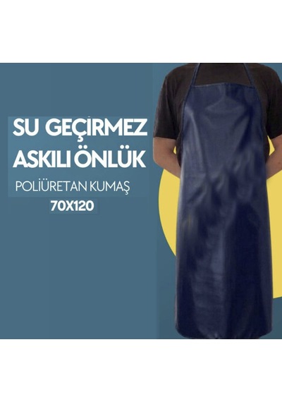 5 Adet Su Geçirmez Ve Leke Tutmaz İş Önlüğü 70x120 Cm Lacivert Renk