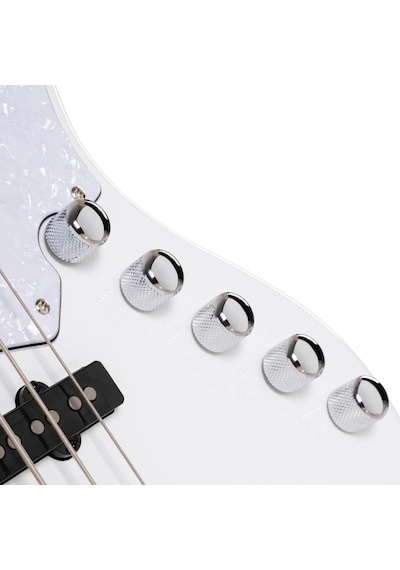 Cort Njs5wht Bas Gitar 5 Telli Aktif - Beyaz