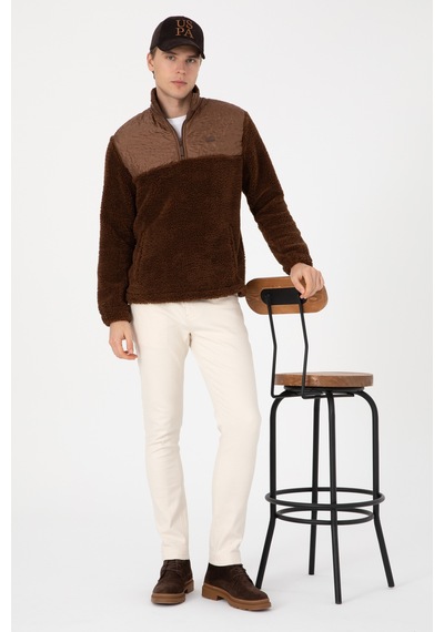 U.s. Polo Assn. Erkek Kahverengi Sweatshirt 50309995-vr029 Kahverengı