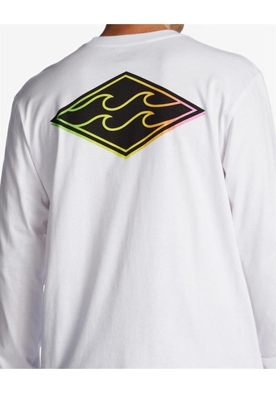 Billabong Crayon Wave Ls Erkek Tişört Abyzt01719-Wht