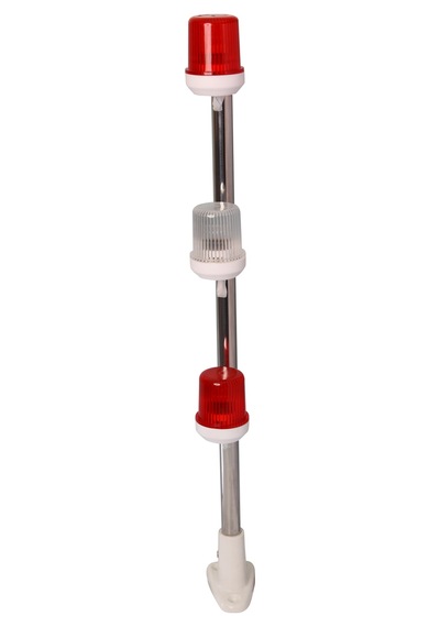 3'lü Arıza Feneri 24V 60cm (Hareketli Ayak)