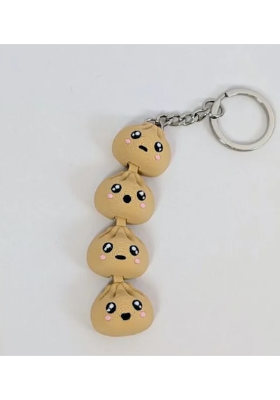 3d Baskı Hareketli Patates Anahtarlık Eklemli Sevimli Patates Figürü Çok Renkli