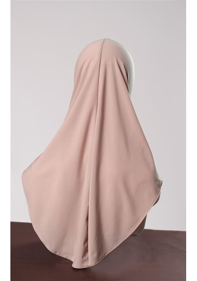 Hürrem Bone Bej Pratik Hazır Geçmeli Genç Tesettür Bone Sandy Kumaş Düz Hijab 2312 12 Bej
