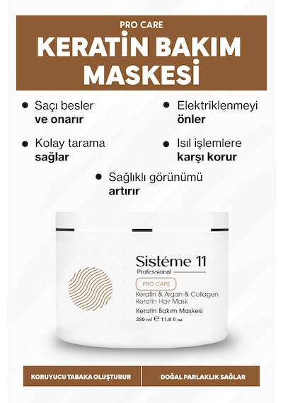 Sisteme 11 Keratin Maske 350 Ml