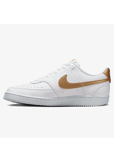 Nike Court Vision Lo Nn Kadın Sneaker Ayakkabı Beyaz Altın Beyaz Altın