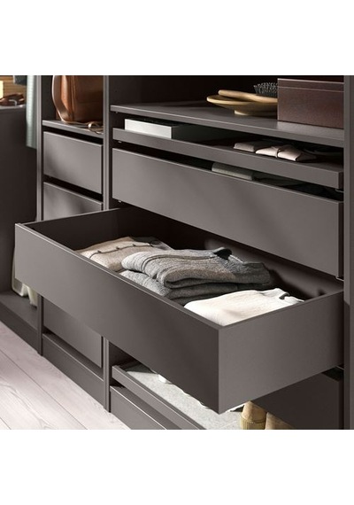 Ikea Komplement Çekmece, Koyu Gri, 100x58 Cm
