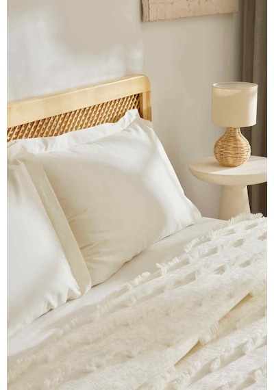 Kaşmir Home Ella Çift Kişilik Yatak Örtüsü Offwhite