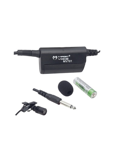Magicvoice Mv-701 600 Ohm Kablolu Çantalı Yaka  Mikrofonu