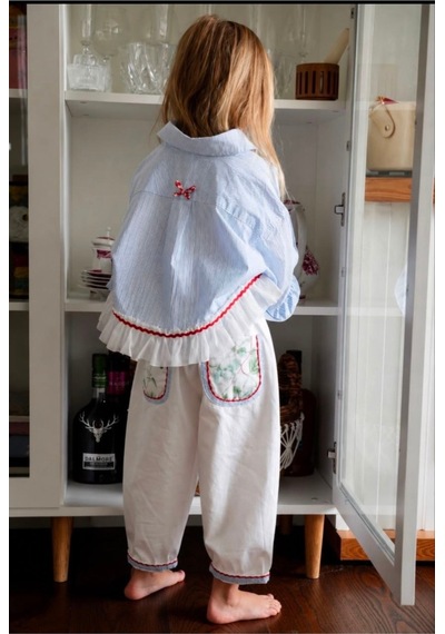 Gökjoy Kids Wear Mavi Cizgili Takım Mavi Mavi