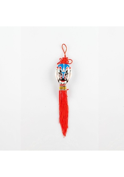 Feng Shui Düğüm Maske Mavi Çin Şans Duvar Süsü