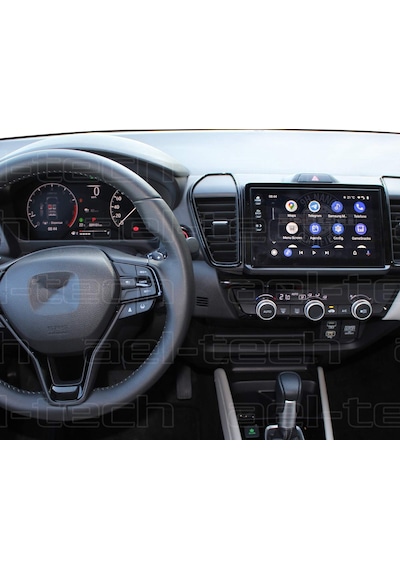 Honda City Uyumlu Navigasyon,5h Dijital Gösterge Ve Klima Üstü 9h Nano Ekran Koruyucu 3'lü Set