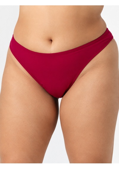 Büyük Beden Klasik Kadın Bikini Alt Kırmızı