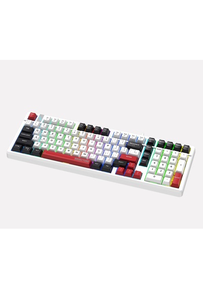 Bronzturq Mk1176 3n1 Wired + 2.4g + Bluetooth Rgb 101 Tuşlu Anti-ghosting Mekanik Klavye
