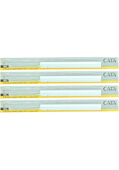 Cata Ct-2466 5w 3200k Günışığı Ledli Bant Armatür 4 Adet Beyaz
