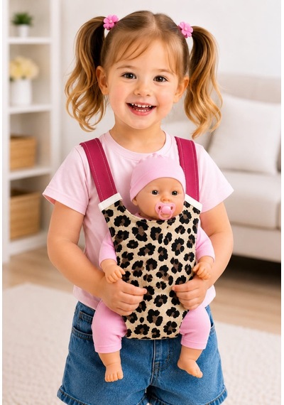 Oyuncak Bebek Kangurusu/kız Çocuk Ana Kucağı 002