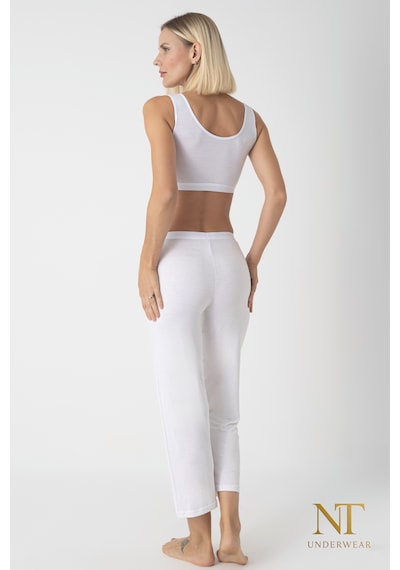 Nt Underwear Bambu İçlik Pantolon Astarı Beyaz