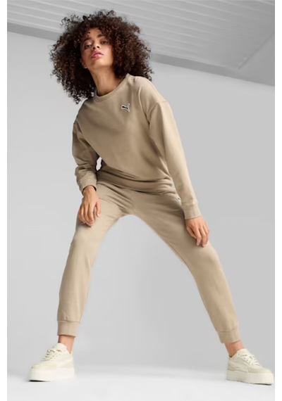 Puma Better Essentıals Crew Fl Bej Kadın Sweatshirt Bej