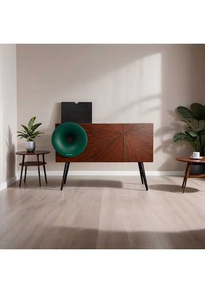 Fennessy Kresling İ7pro Yeşil Bluetooth Hoparlörlü 100w Hi-fi Pikap, Plakçalar