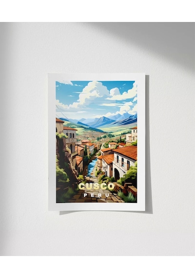 Çerçevesiz Poster And Dağlarının Kalbinde Cusco
