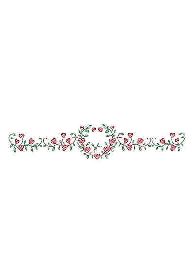 Tobin Damgalı Yastık Kılıfları, Kalp Asma, 50,8 Cm X 76,2 Cm Nakış Seti Abanoz