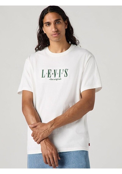 Levi's Lse Ss Relaxed Fit Tee Serif Logo White Erkek T-shirt A2082-0258-4735 Beyaz