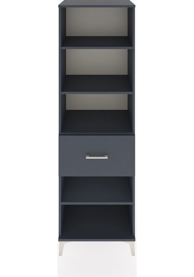 Hyperion Dolap 4 Raflı Tek Çekmeceli 60x44x195 Antrasit-antrasit Antrasit
