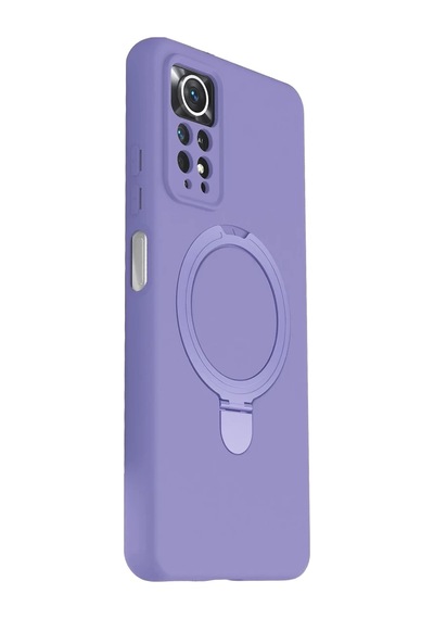 Xiaomi Redmi Note 12 Pro 4g Uyumlu Regal Magsafe Standlı Kapak - Lila