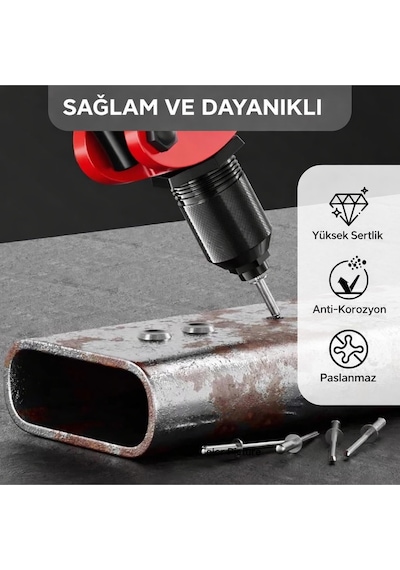 4x15 Alüminyum Pop Perçin 100 Adet Dayanıklı Kör Perçin 1