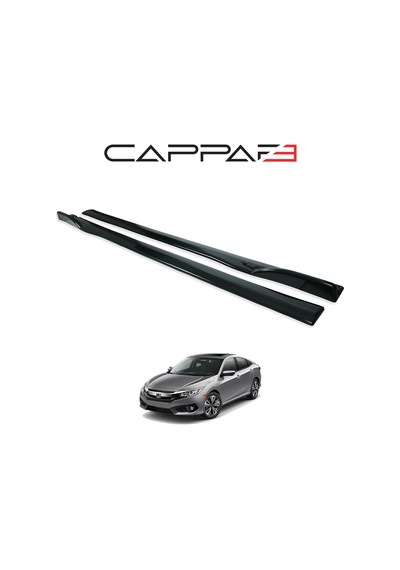 Honda Civic 2016- Yılı Ve Sonrası Uyumlu Yan Marşpiyel 2 Parça