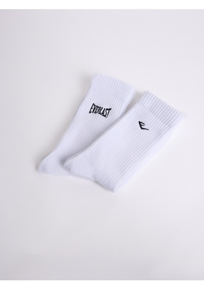 Everlast Logo Nakışlı 2'li Beyaz Çorap Beyaz
