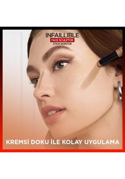 L'oréal Paris Infaillible Face Sculpter Stick Kontür - Fair Light Çok Renkli