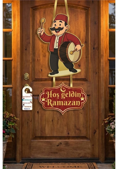 Ramazan Temalı Kapı Süsü Ve Kapı Kolu Süsü Kapı Aksesuar Çok Renkli