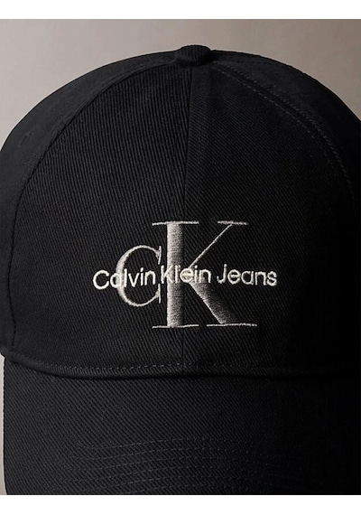 Calvin Klein Jeans Mono Logo Embro Cap Erkek Siyah Şapka Lv04g5004g-ub1 Siyah