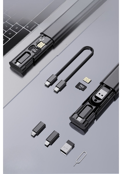 Mcg Cep Tipi 60w Bas Aç Type-c,Apple  Uyumlu  iPhone Şarj,micro Usb Hızlı Şarj Data Kablo Seti