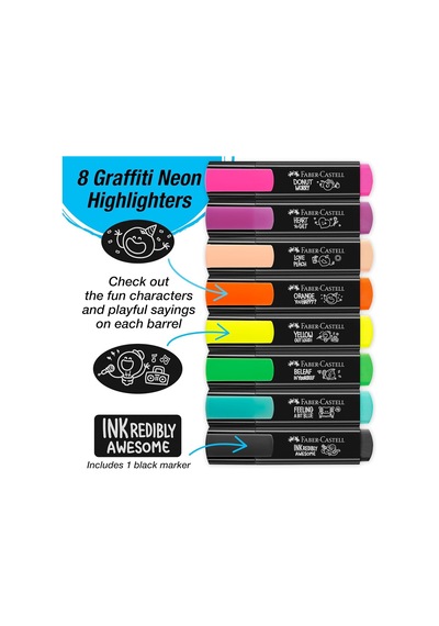 Faber-castell Graffiti Textliner 46, 8x Genel