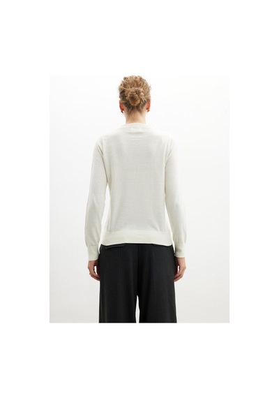 Styleboom X Peraluna Chelsea Pullover Bisiklet Yaka Standart Kesim Kadın Triko Kazak - Ekru-ekru Ekru Styleboom X Peraluna Chelsea Pullover Bisiklet Yaka Standart Kesim Kadın Triko Kazak - Ekru-ekru Ekru