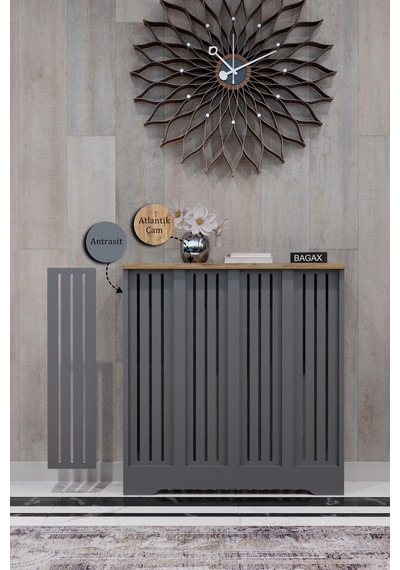 Dekoratif Petek Dolabı Kalorifer Peteği Kapatma Ünitesi Modern Tasarım İç Ölçü 76 Cm Dış Ölçü 80 Cm Petek 76 Antrasit Üstü Çam D2 Dekoratif Petek Dolabı Kalorifer Peteği Kapatma Ünitesi Modern Tasarım İç Ölçü 76 Cm Dış Ölçü 80 Cm Petek 76 Antrasit Üstü Çam D2