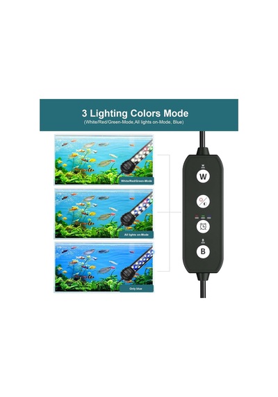 Zamanlayıcılı Led Akvaryum Işığı, Balık Tankı İçin Dalgıç Akvaryum Işıkları, Otomatik Açma/kapama İle Ba