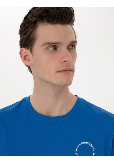 Pierre Cardin Erkek İndigo Tişört 50310076-vr028 Indigo