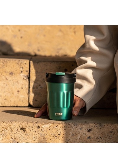 Tyeso Coffe Mug Vakumlu Paslanmaz Çelik Taşıma Kulplu 500 ML