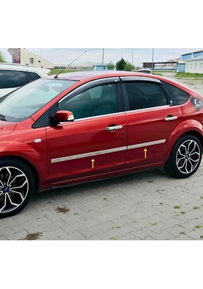 Ebal Otomotiv Ford Focus (HB) Krom Yan Kapı Çıtası 4 Parça 2005-2008