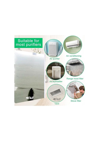 Faf Fresh Air Filter 1 M2 Elyaf Filtre 1. Kalite Marka-15-18mm Kalınlığında - Eu4 G4 Sınıfı Filtre -en779 -ıso168