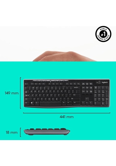 Logitech Mk270 Kablosuz Klavye Mouse Set 920-004525
