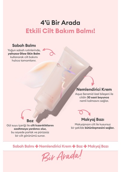 Missha Glow Skin Parlak ve Pürüzsüz Görünüm Sağlayan Nemlendirici Cilt Bakım Balmı 20 ML