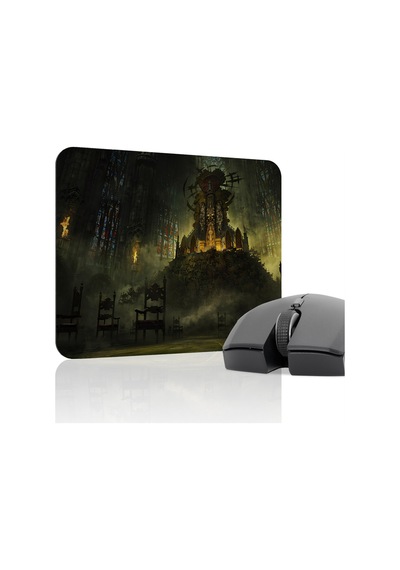 Demon's Souls Kaymaz Dikişli Kauçuk Oyuncu Mousepad V4 - 22x18 Gaming Mouse Pad Fare Altlığı