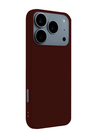 Apple Uyumlu iPhone 17 Pro Uyumlu Nano İçi Kadife Silikon - Bordo
