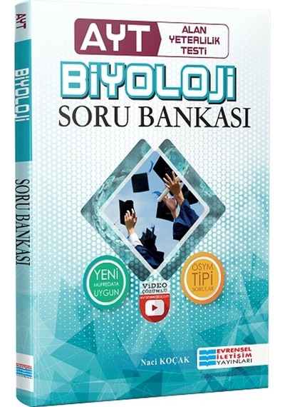 TYT Biyoloji Video Çözümlü Soru Bankası   -    Naci Koçak   -    Evrensel İletişim Yayınları