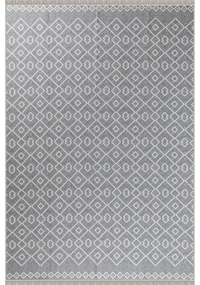 Arya Vl Çift Taraflı,katlanabilir,yıkanabilir,yüksek Kalite Pamuk Salon,oturma Odası,balkon Kilim Krem-gri 3