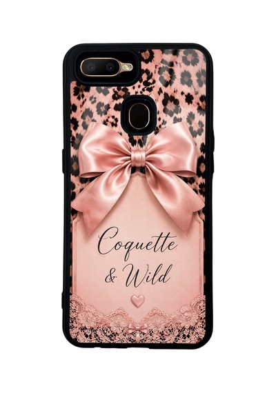 Oppo A5s Coquette Wild Bow Tasarımlı Glossy Telefon Kılıfı Pink